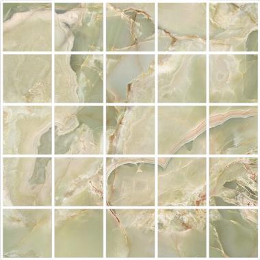 Onice Reale Smeraldo Lucidato Ret. Mosaico 5-5 30x30