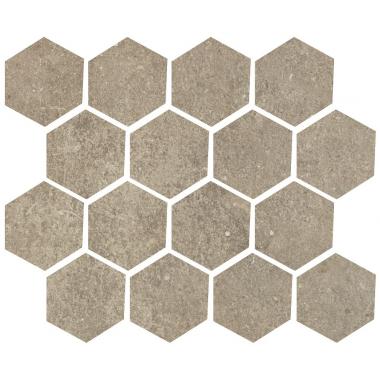 Promenade Tan Naturale Ret. Mosaico Esagona 25x30