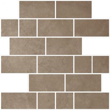 Concreta Terra Naturale Ret. Mosaico Multisize 30x30
