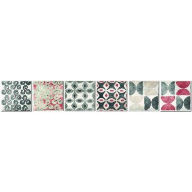 Cotto Vogue Texture Grigio Nat. Inserto S6 10x10