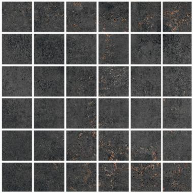Metal Titanium Naturale Ret. Mosaico 5-5 30x30