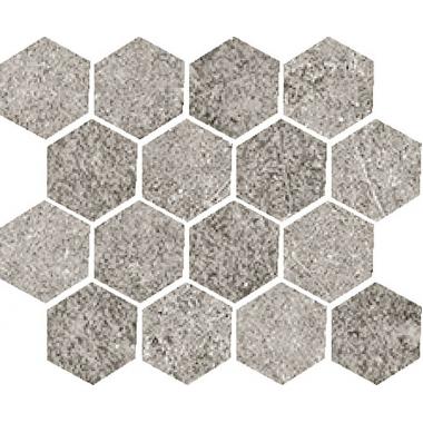 Materica Tortora Naturale Ret. Mosaico Esagona 25x30