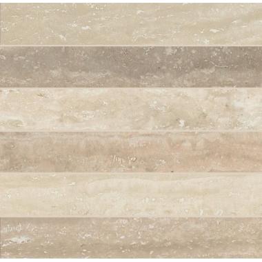 Timeless Travertino Lucido Ret. Mosaico 3D 5-30 30x30