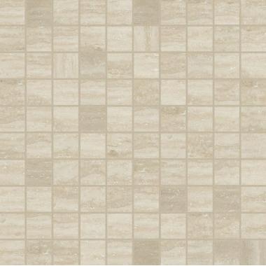 Timeless Travertino Lucido Ret. Mosaico 3-3 30x30