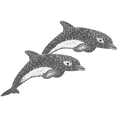 Aquatica Twins Dolphins Opaque 31.6x31.6