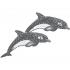 Aquatica Twins Dolphins Opaque 31.6x31.6