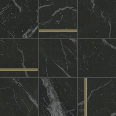 Anima Futura Unique Black 30x30 Composizione N Brass  Lucidato Ret.