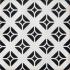 Key West Wave Black B Naturale 20x20