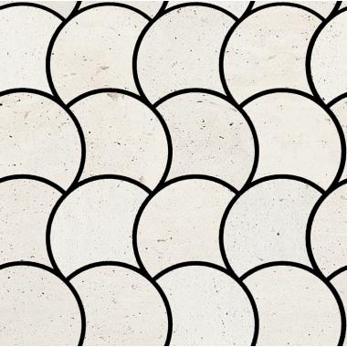 Reverso2 White Patinato Ret. Mosaico Wavy 28.4x28.4