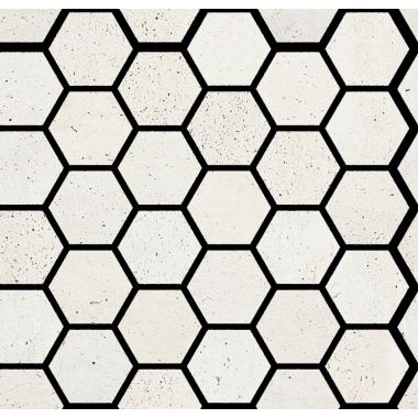 Reverso2 Black Naturale Ret. Mosaico Esagono 30x30