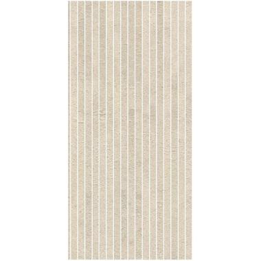 Concrete White Concrete Ret. Stripes Mosaic 30x60