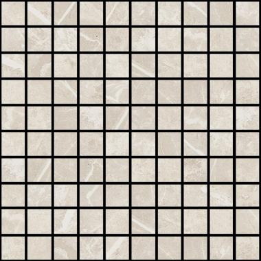 Elemental Stone White dolomia Lucido Ret. Mosaico 3-3 30x30