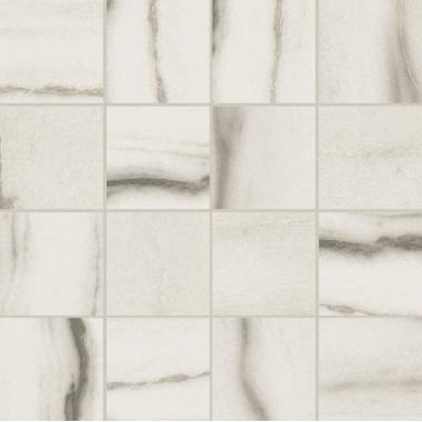 Prexious of Rex White fantasy Glossy Ret. Mosaico Tessere 7.5-7.5 30x30