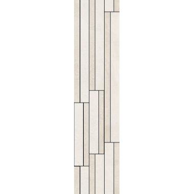 Elemental Stone White limestone Naturale Ret. Modulo Listello 15x60