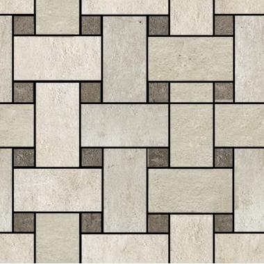 Approach White Mix Nat Intreccio Toz. Grey 33.x33.3