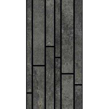 Artifact Worked_charcoal Naturale Ret. Modulo Listello 21x40